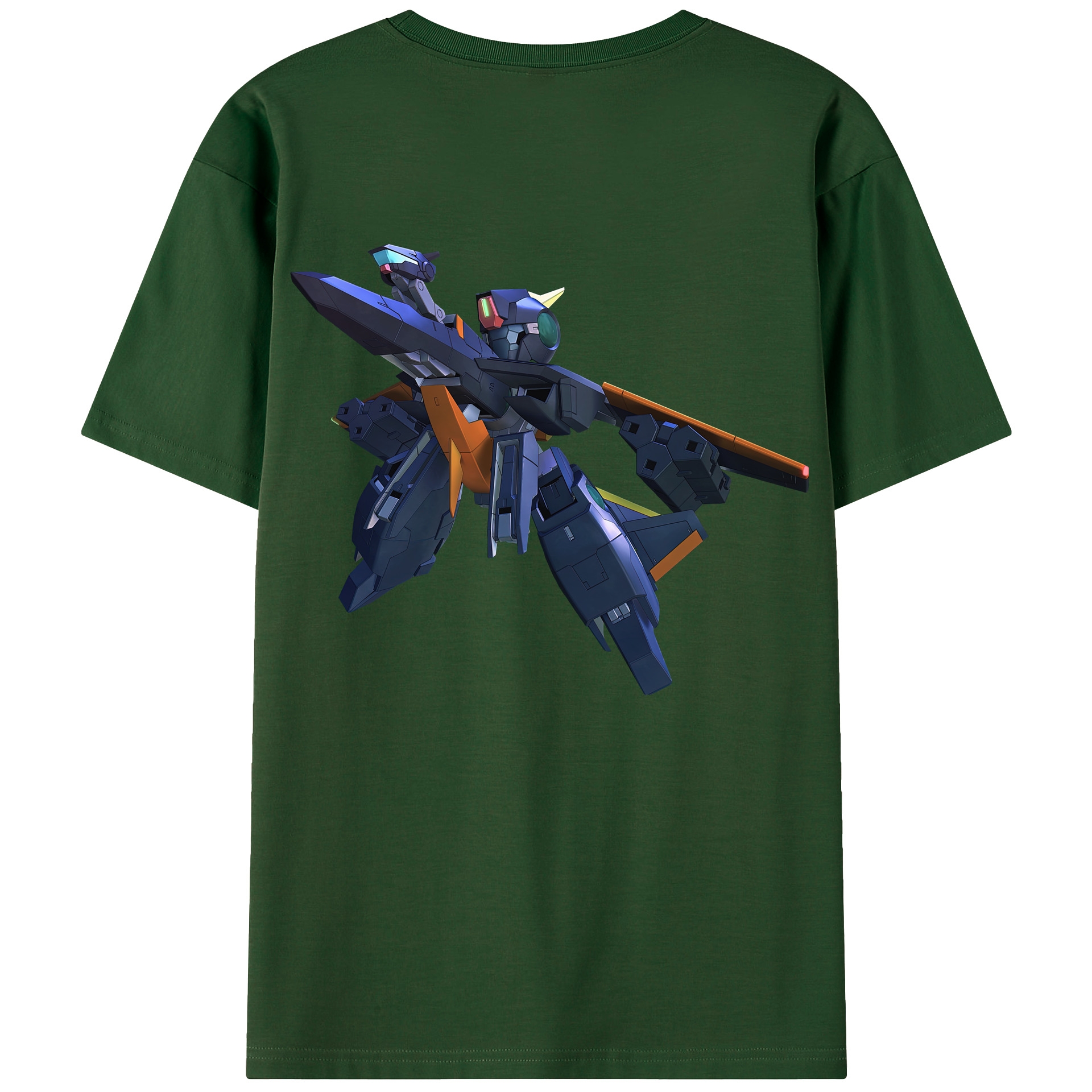 （画像用） 機動戦士ガンダム Mobile Suit Gundam 綿100％半袖Tシャツ（背面プリント）